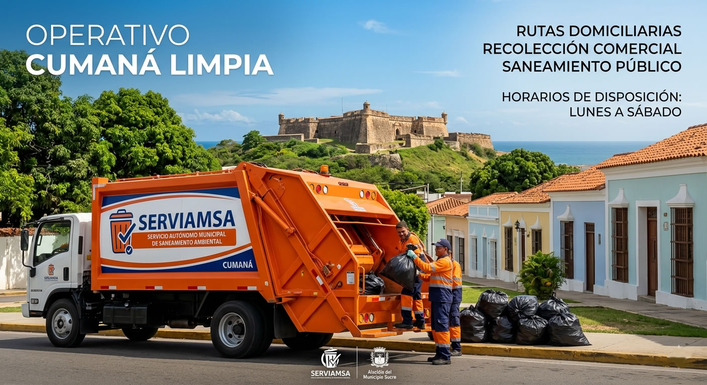 Unidades de Serviamsa en Cumaná